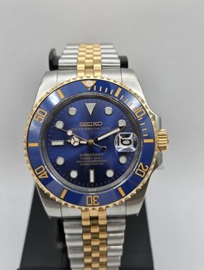 New 40mm Custom SeikoMod Automatic Dive Watch Bluesy